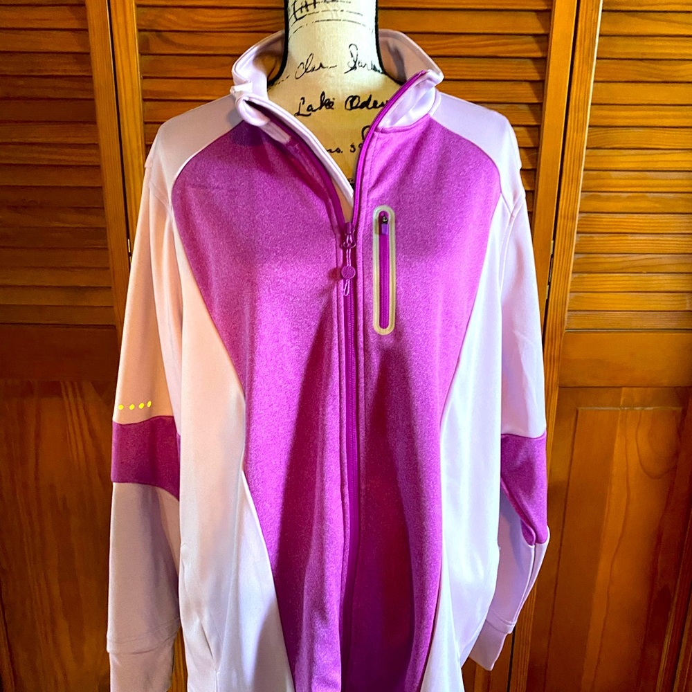 Pink and purple workout jacket